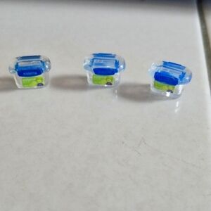 3 Mini Brands Home Tupperware Containers.